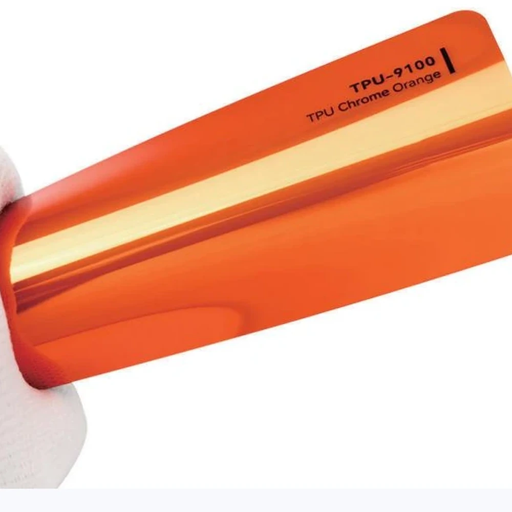 Цветная TPU PPF пленка INTEGRA TPU Strechable Chrome Orange TPU-9100