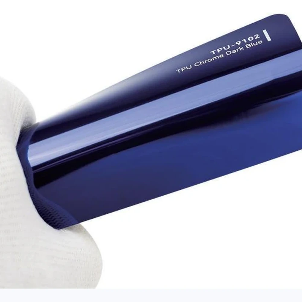 Цветная TPU PPF пленка INTEGRA TPU Strechable Chrome Dark Blue TPU-9102